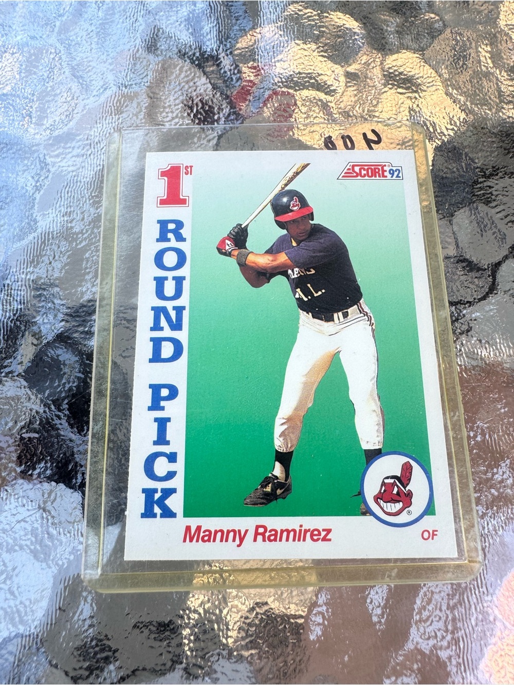 MLB Score 1992 Manny Ramirez Rookie Card - Green, White, Blue